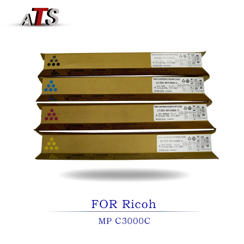 1PCS MPC3000 Toner Cartridge for Ricoh MPC2000 MPC2500 MPC3000 Compatible C2000 C2500 C3000 BK450g CYM360g