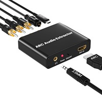 192KHz ARC Audio Extractor HDMI-compatible ARC to Optical Coaxial RCA 3.5mm Jack Converter for HDTV Speaker Soundbar Headphone
