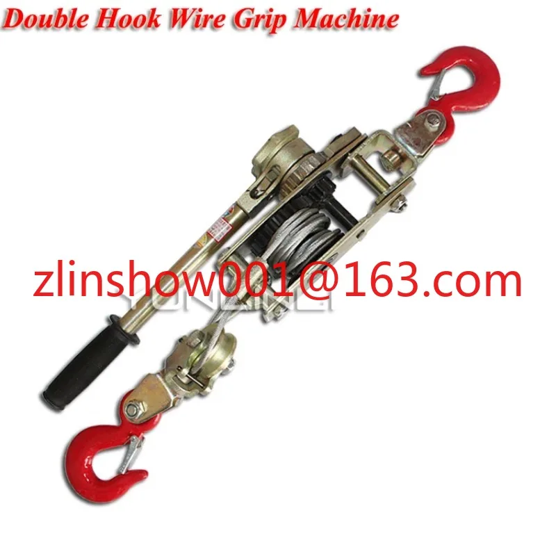 Pulling Tightening Tool Manual Wire Rope Tensioner Multi-function Double Hook Electrician Ratchet Tighten Pull Cable Clamp -4T