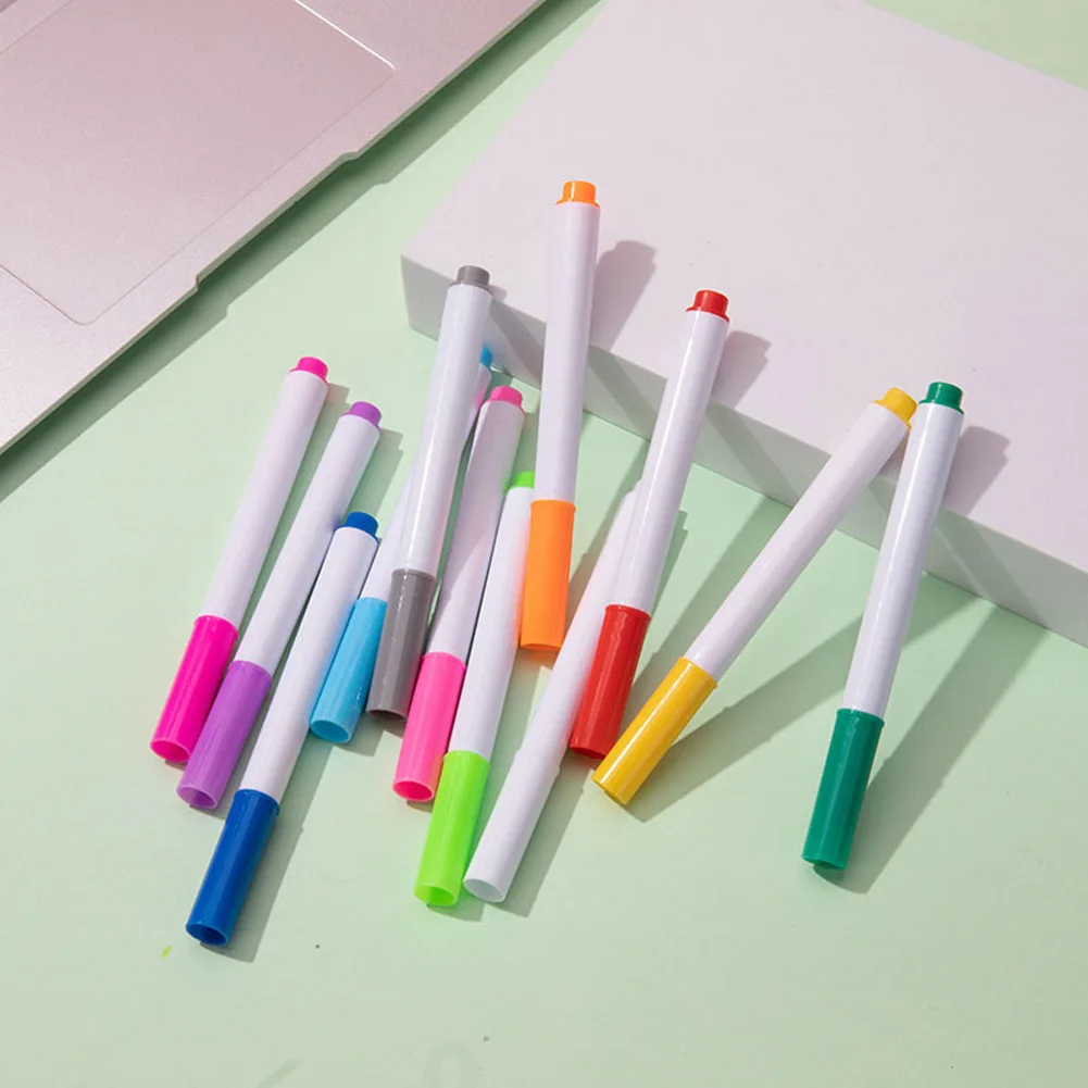 12 colori penne a gesso liquido per adesivo da parete camera dei bambini lavagna cancellabile senza polvere gesso pennarello rimovibile cancelleria
