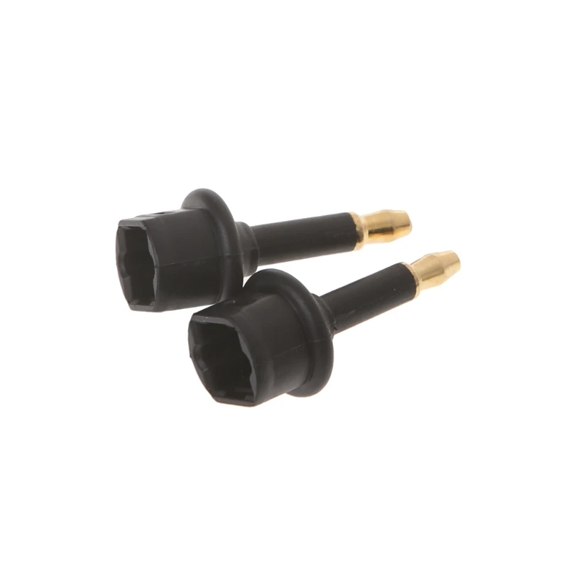 2 uds Toslink a 3,5mm macho Mini enchufe adaptador óptico Digital Conve