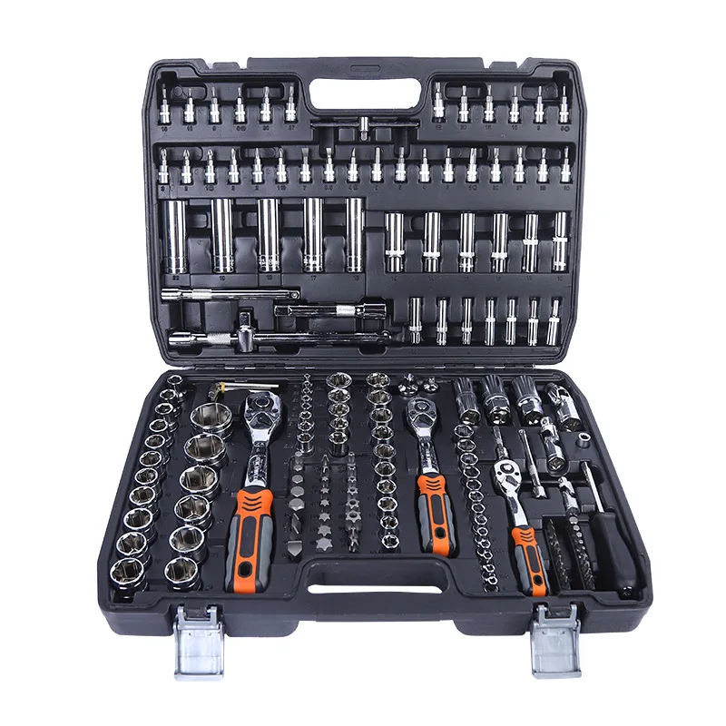 172PCS tool kit Multi Function Aluminum ratchet socket wrench set tool box set hand tool sets