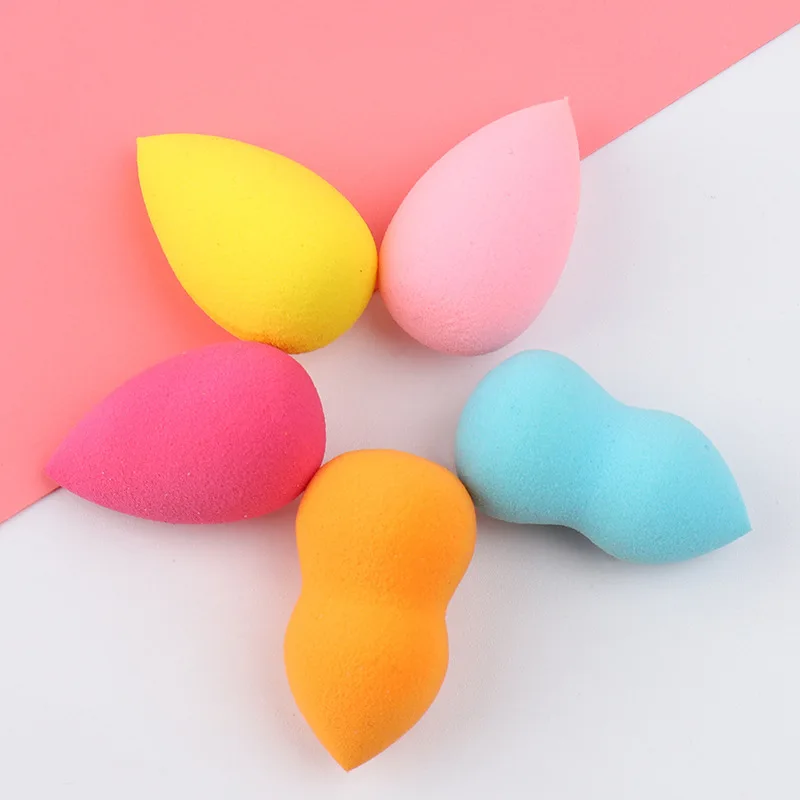 4/12/36/72/120 Pcs Mini Makeup Sponge Randomly Color Shapes Gourd Water Drop Design Cosmetic Puff Drying Wet Use Cosmetics Tools