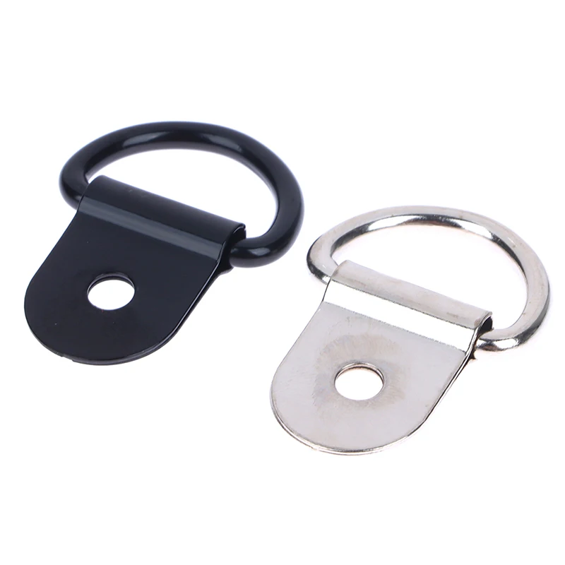 10pcs Stainless Steel D Shape Pull Hook Tie Down Anchors Ring Iron Cargo Tie Down Ring For Trailers RV Boats Accessories image 3
