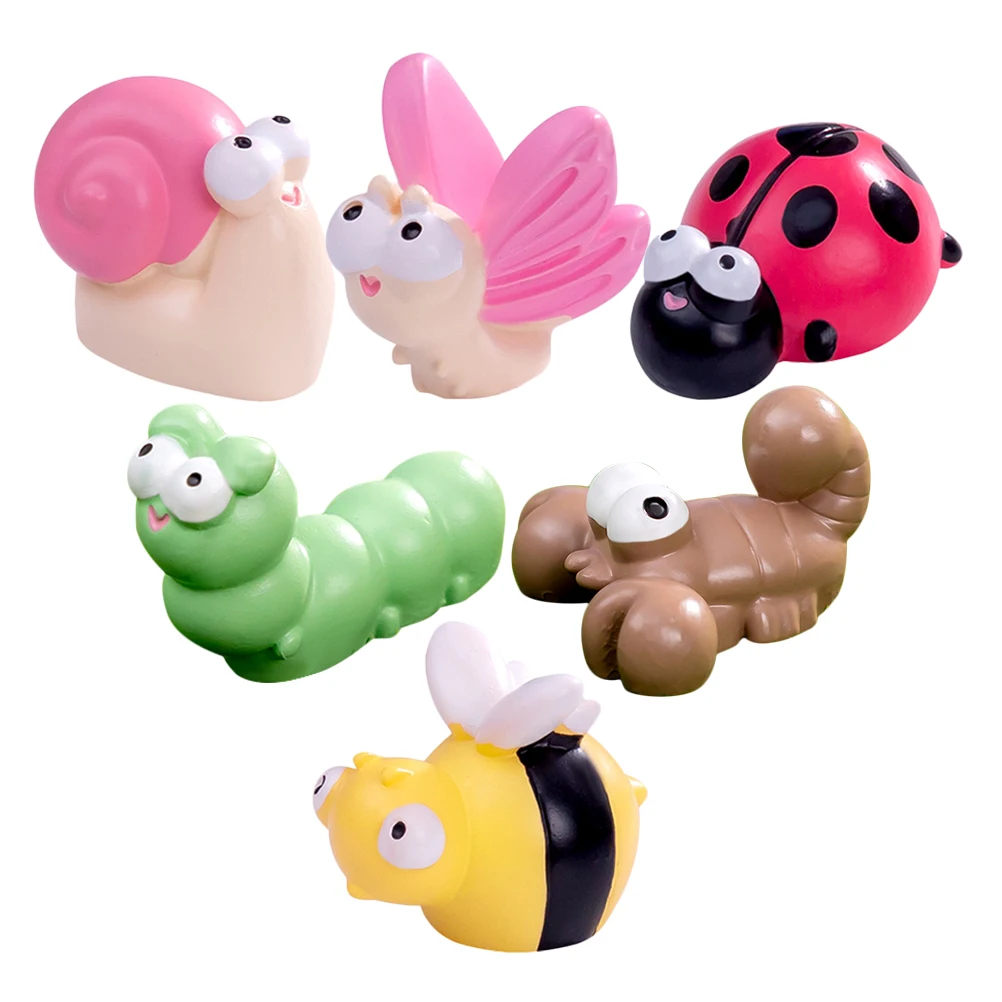 

1 set Resin Animal Figurines Adorable Cartoon Decor for Garden Accessories Desktop Garden Accessories Moss Landscape DIY