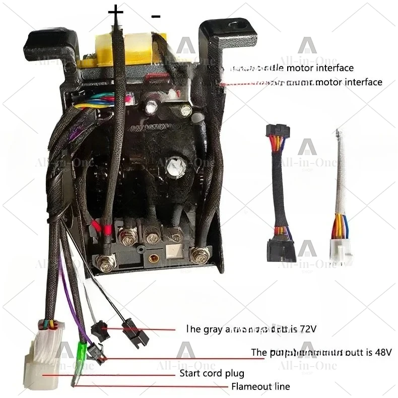 48V 60V 72V Dual Stepper Frequency Conversion Range Extender Controller Automatic Damper Throttle