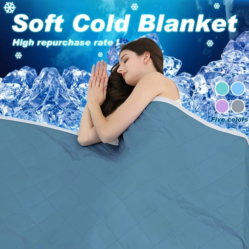 

1pc Cooling Blanket, Hot Sleeper Extra Large 108*90 Inches 90*90 Inches Summer Cooling Blanket,Lightweight Air-cooled Comforter.