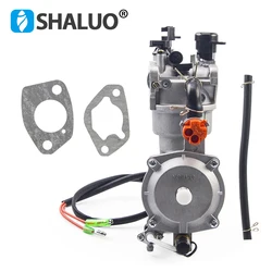 Updated Auto Choke LPG Dual Fuel Carburetor NG Conversion Kit For 5KW 6.5KW 188F 190F 13P Gasolina Generator Gas Carburetor