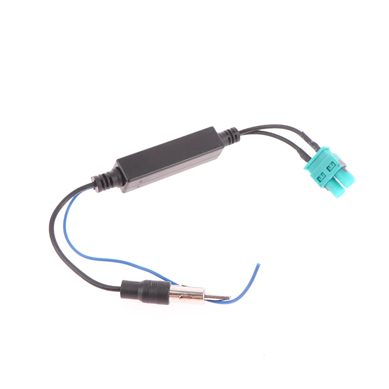 Convertidor de antena RF FAKRA de doble cabezal para coche, adaptador de antena de Radio FM con amplificador para Volkswagen Touareg/Cayenne