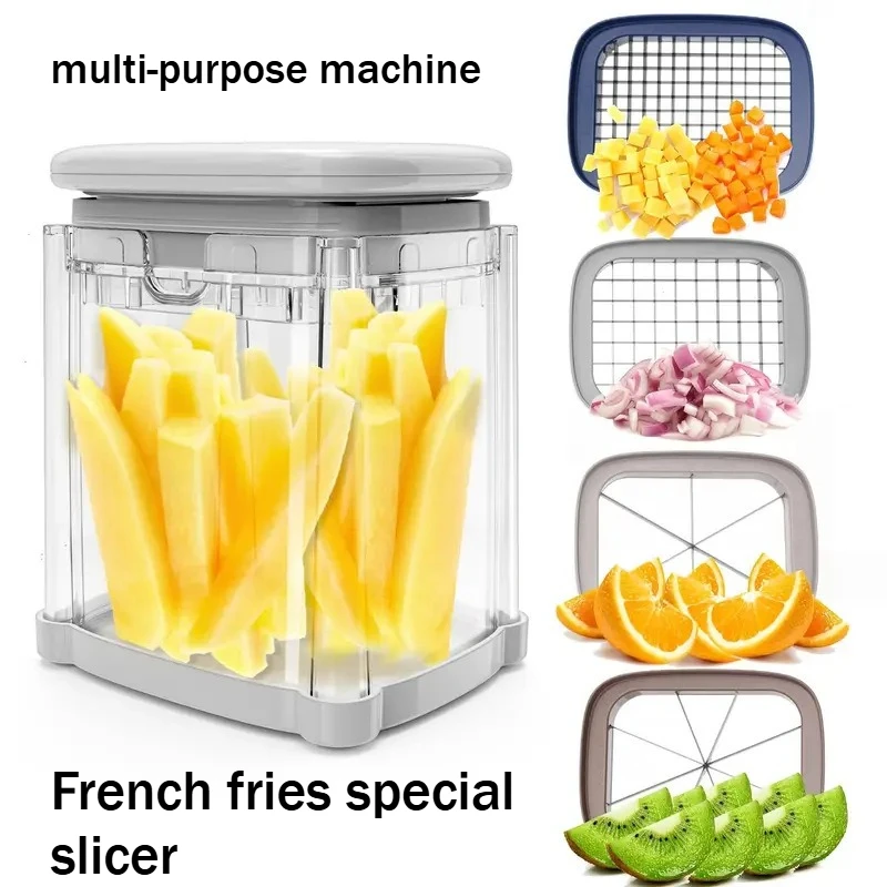 

Горячая новинка 4 в 1, многофункциональная ручная резак для картофеля фри, ручная овощерезка, фрукторезка с высокоэффективным кухонным инструментом