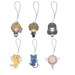Anime Sakura Card Captor Mobile Phone Chain Keychain Gift Sakura Card Captor Cell Phone Charms Small Pendant Keyring Fans Gifts