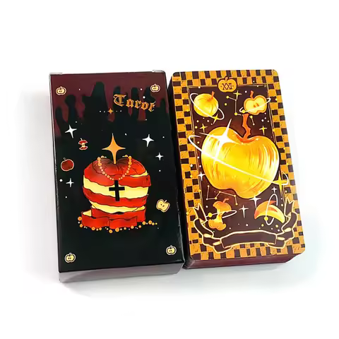 Tarot Cards Halloween Tarot Deck Predictive Divination Playing Board Games, Family Gathering Game Halloween, Christmas Gifts