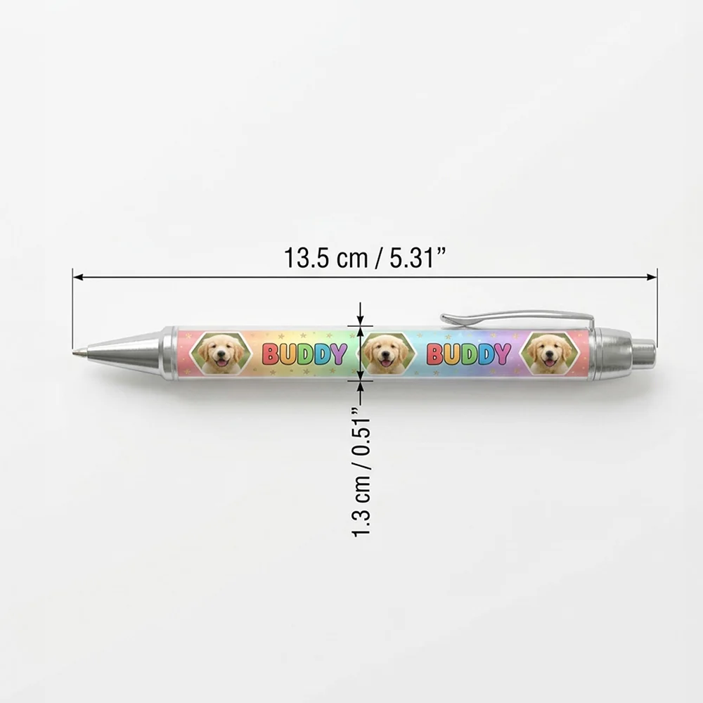 Customized Pet Photo Ballpoint Pen,Comfortable Grip,Cute Pet Commemorative Gift,Pet Enthusiasts,Colleagues Relatives,Work,Study