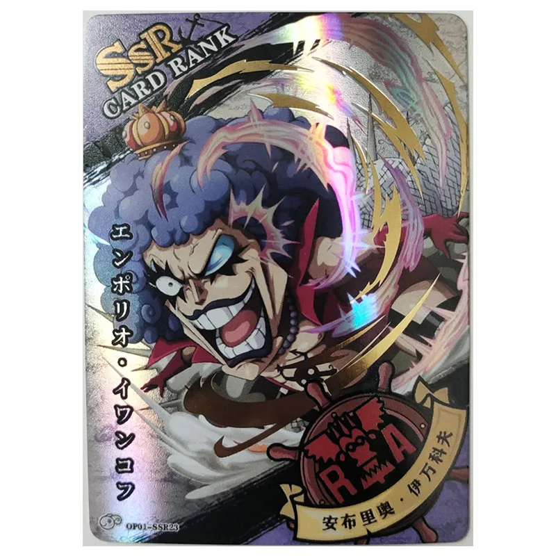 Anime ONE PIECE Rare Foil Stamping SSR Game Cards Luffy Rayleigh Zoro Kuzan Nami Toys for boys Collectible Card Birthday Present