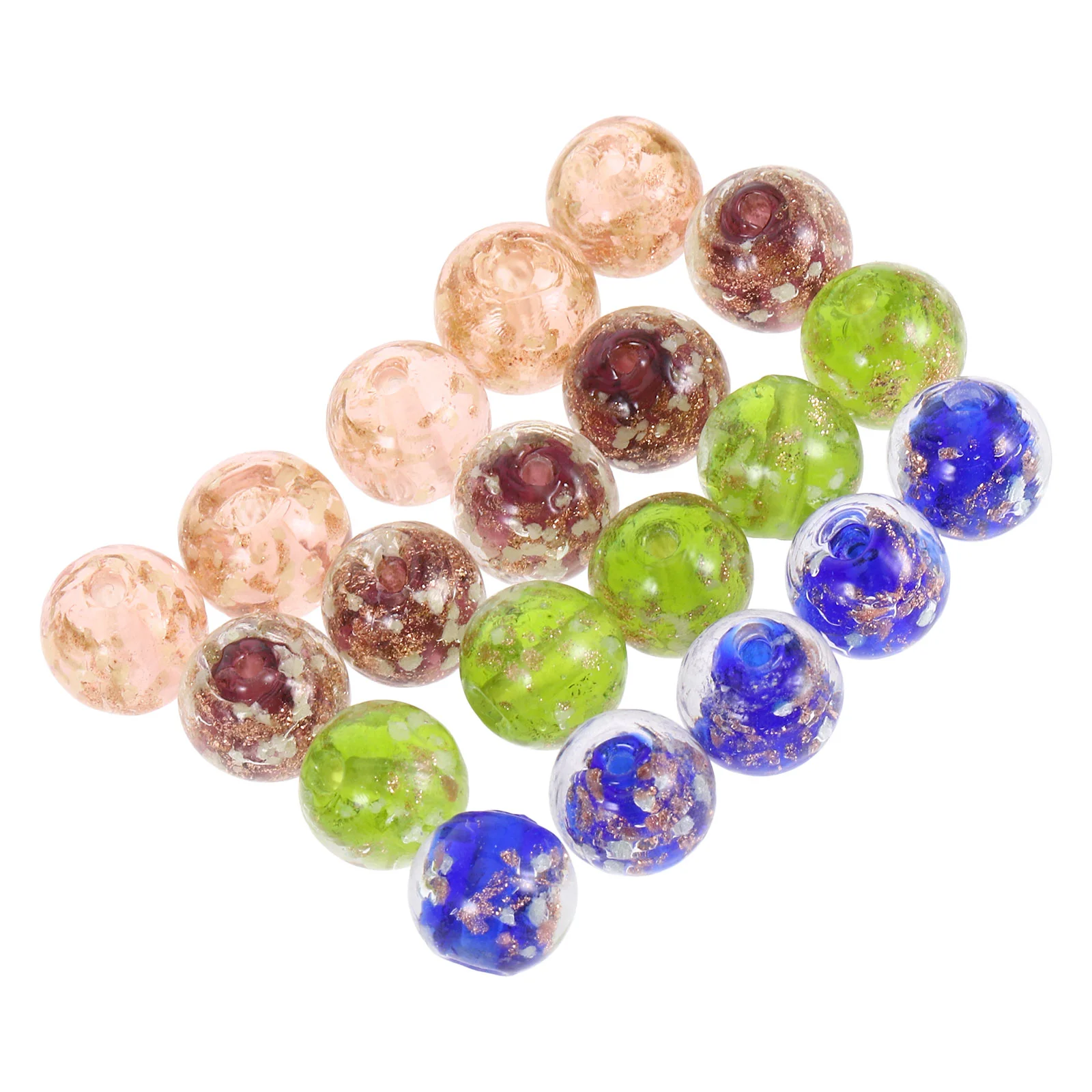 

20 Pcs Bead Miss Fluorescent Beading Kits Big Hole Charms Loose Beads