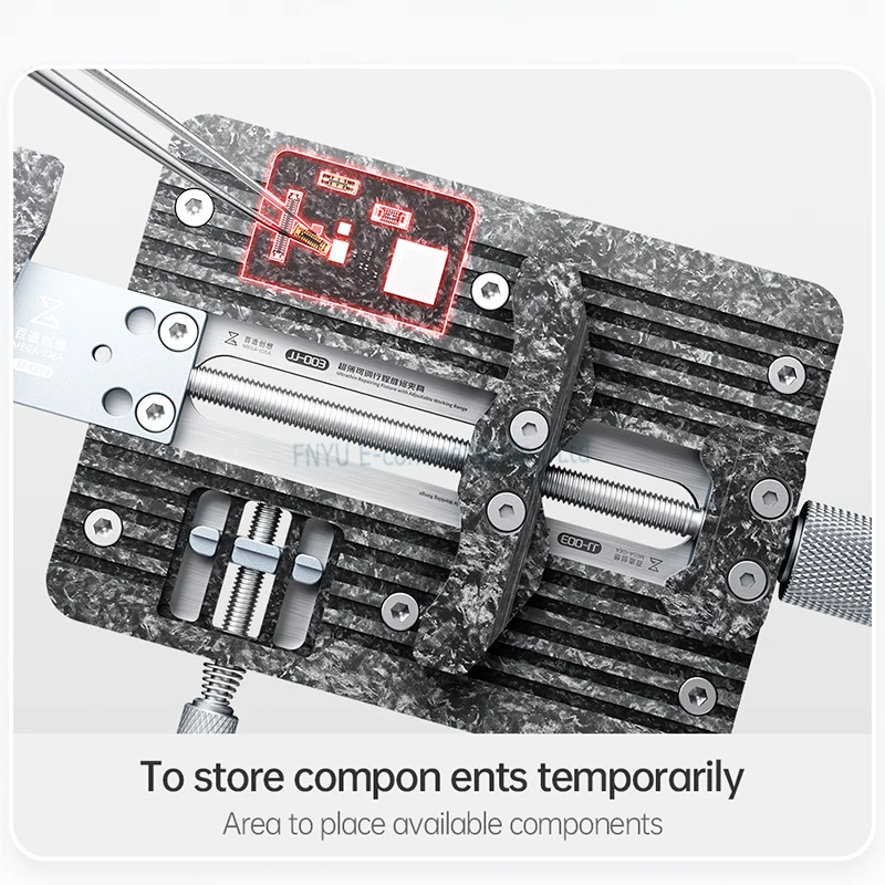 QIANLI-JJ-003 Mega-idea, accesorio ultrafino con rango de abrazadera ajustable para reparación de chips de placa base de teléfono, muescas de Abrazadera múltiple