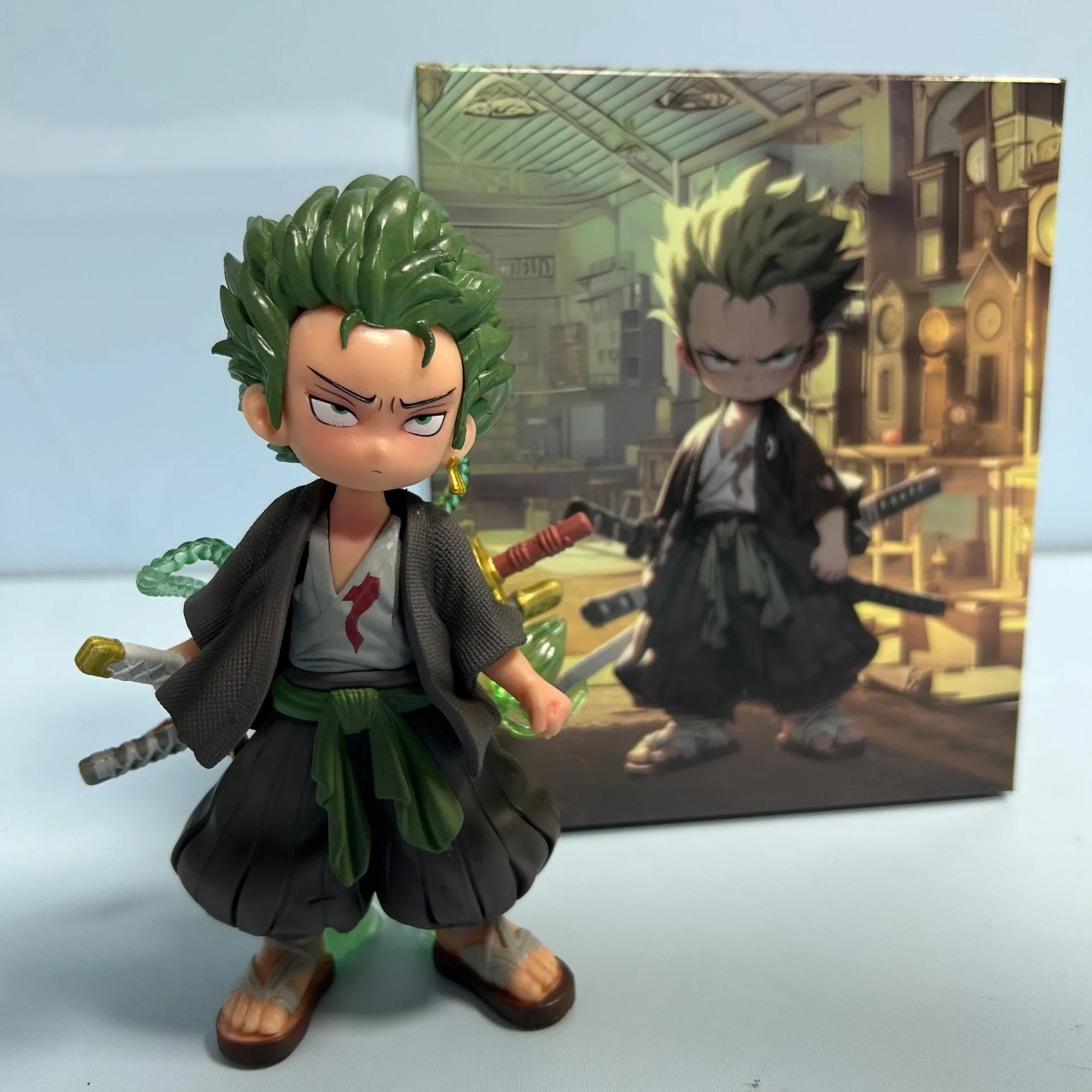 

Anime One Piece Roronoa Zoro Three Sword/Blade Style Battle Ver. GK PVC Action Figure Statue Kids Toys Doll Gifts