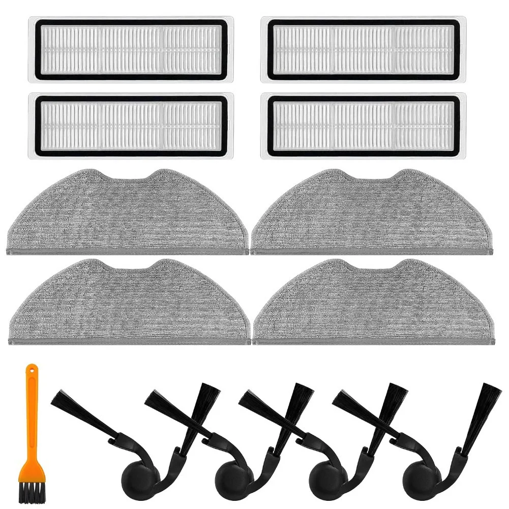 

1 Set For-Xiaomi H40/OV51 Robot Vacuum Replacement Accessories For H40/OV51 Robot Vacuum Cleaner Side Brush Filter Mop Cloth Kit