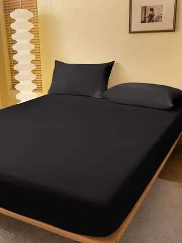 1 piece of solid color matte bed sheet, solid color bed cover for bedroom, bedding (excluding pillowcases)