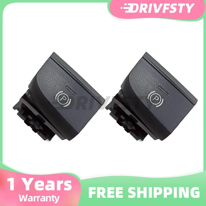 

LHD Black Electronic Handbrake Switch Parking Hand Brake Button for AUDI A3 S3 RS3 2017-2021 8V1927225B 8V1 927 225 B