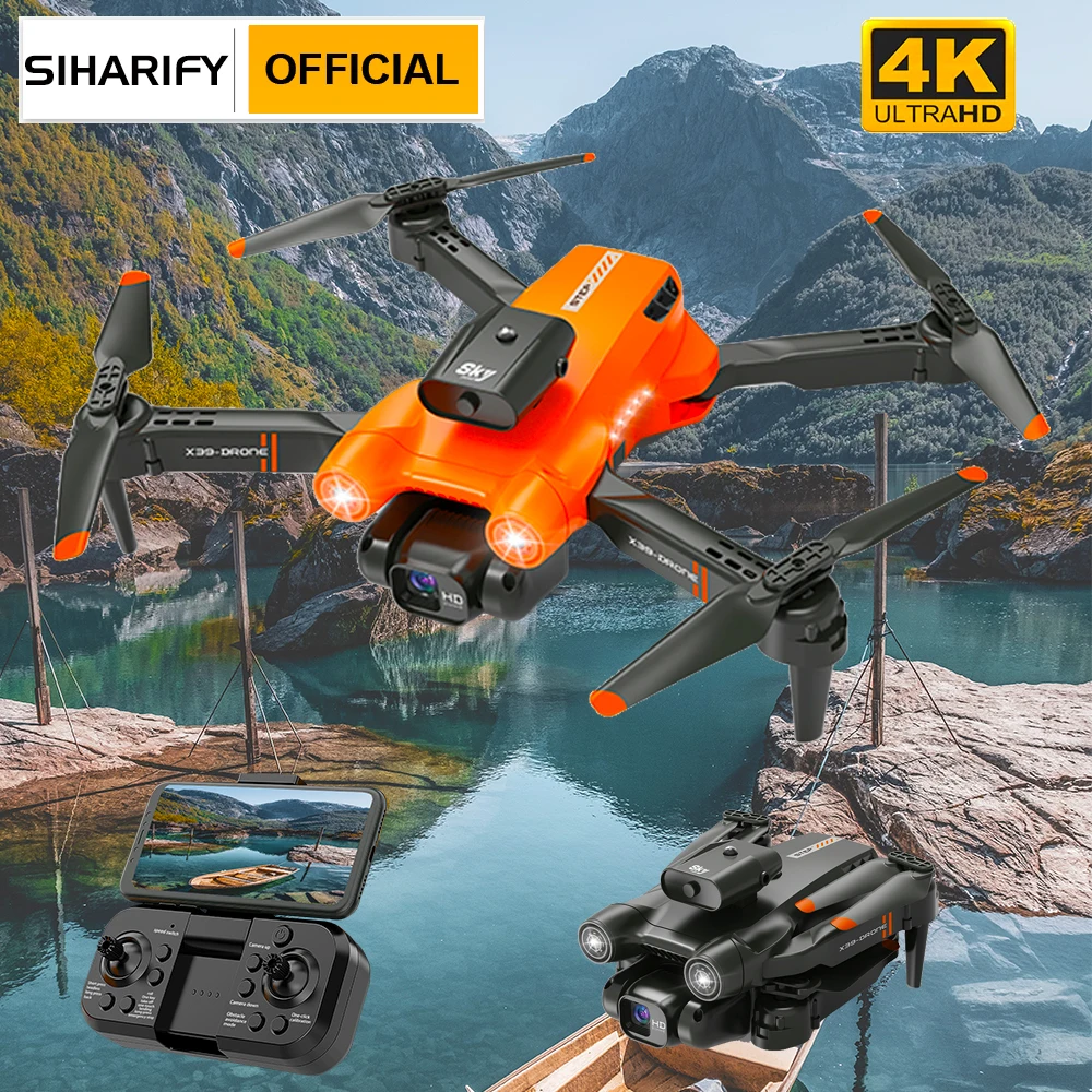 

AI Obstacle Avoidance WiFi FPV 4K Camera Drone Real-time transmission Altitude Hold Electric Turnabout Dual Camera RC Quadcopter