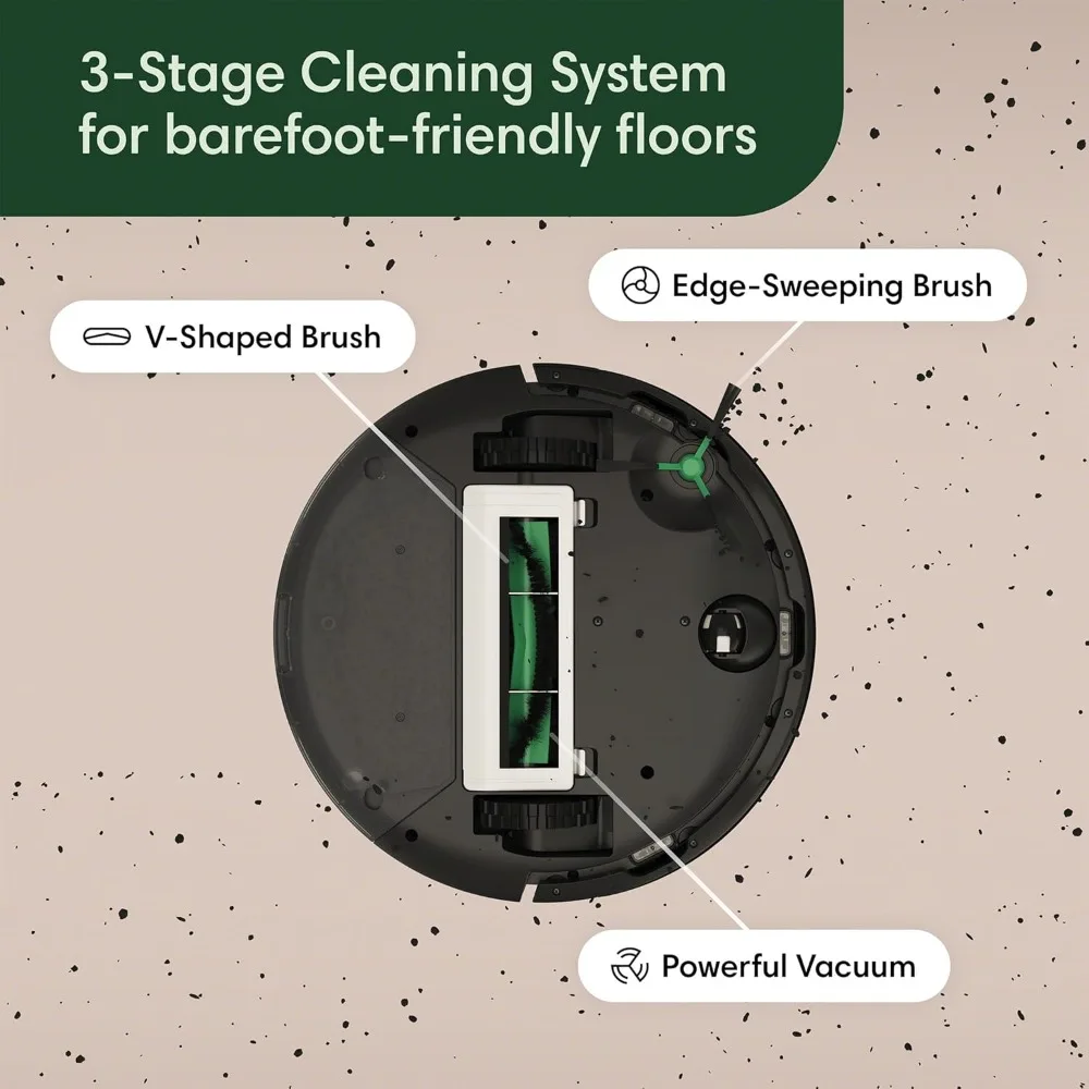 Roomba Vacuum 2 Essential Robot with AutoEmpty Dock, 3 Suction Levels, Latest Floor Tracking Sensors, and Compact Design (Black)