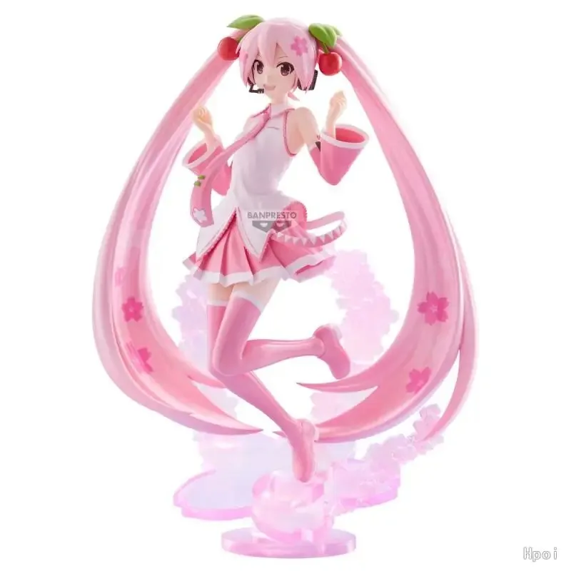 In Stock Original Bandai Banpresto Evolv Hatsune Miku Sakura Miku Anime Action Figures Model Brand New Gift AS view 6