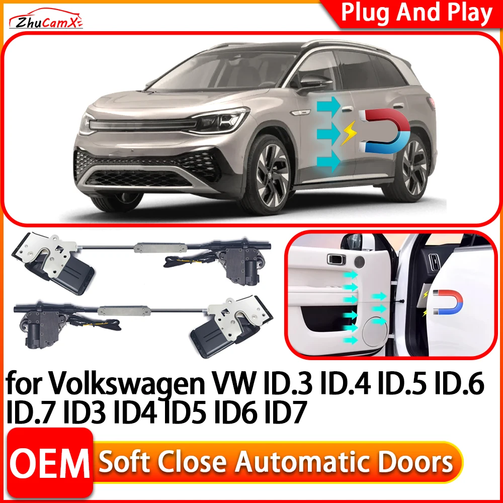 for Volkswagen VW ID.3 ID.4 ID.5 ID.6 ID.7 ID3 ID4 ID5 ID6 ID7 Car Soft Close Door Closer Power Closing Door Comfort Closing