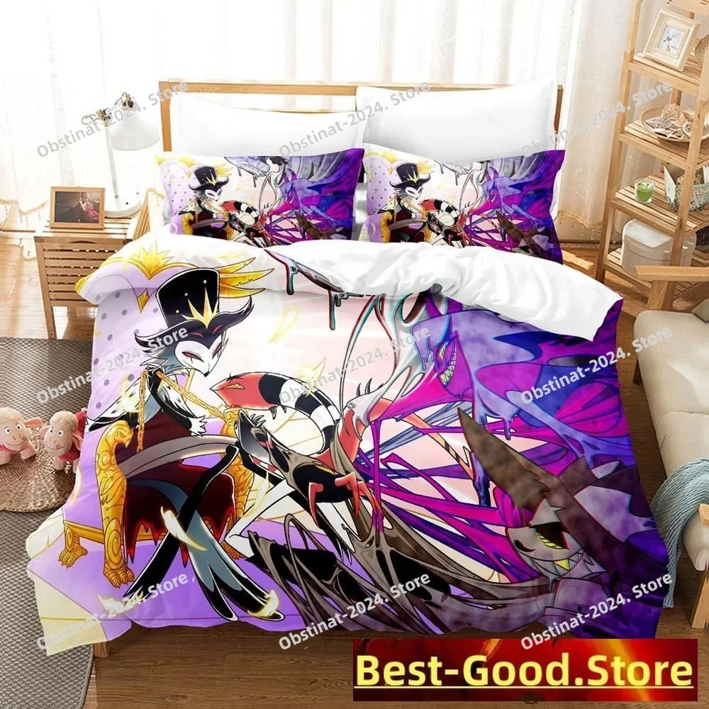 

2023 Loona boss Bedding Set Single Twin Full Queen King Size Bed Set Adult Kid Bedroom Duvetcover Sets Anime parure de lit Bed