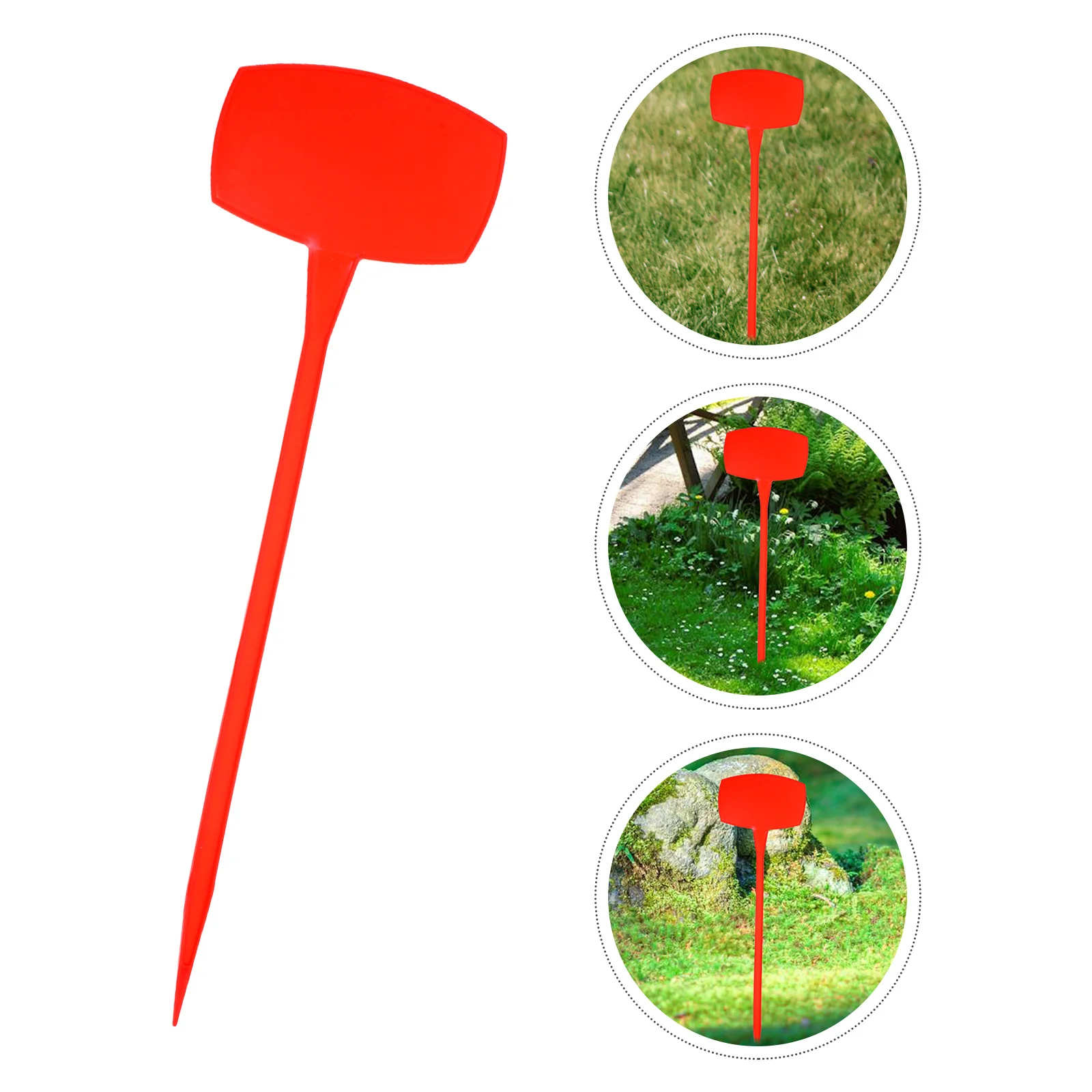 

10pcs Waterproof Plant Garden Label Reusable Garden Tags For Seedlings Marking Durable Plant Markers Size L Red