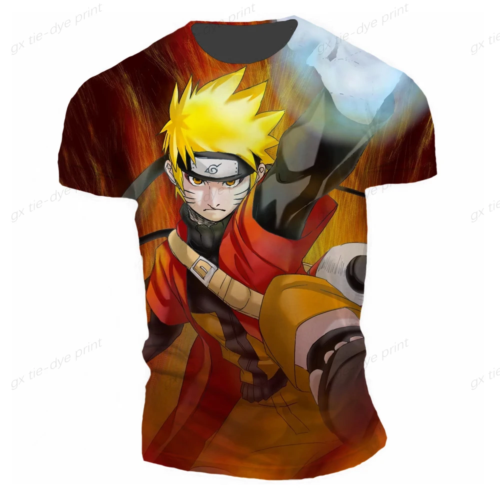

2025 Boys Girls T-shirts Naruto Men T-shirts 3D Print Sasuke Short Sleeve Akatsuki Men T-shirts Summer Oversized Cool Clothing