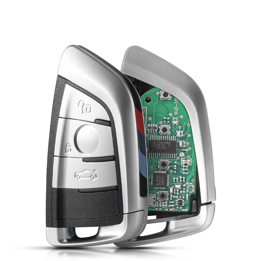 KEYYOU Auto-Fernbedienungsschlüssel für BMW 1 3 5 7 Serie X1 X3 X5 X6 X7 CAS4 CAS4+ FEM F System 315/433/868 MHz ID49 Promixity Keyless Go