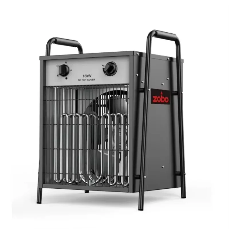 Hot 15Kw 380V Supply Voltage Safety Using High Power Portable Electric Fan Heater Industrial Heater
