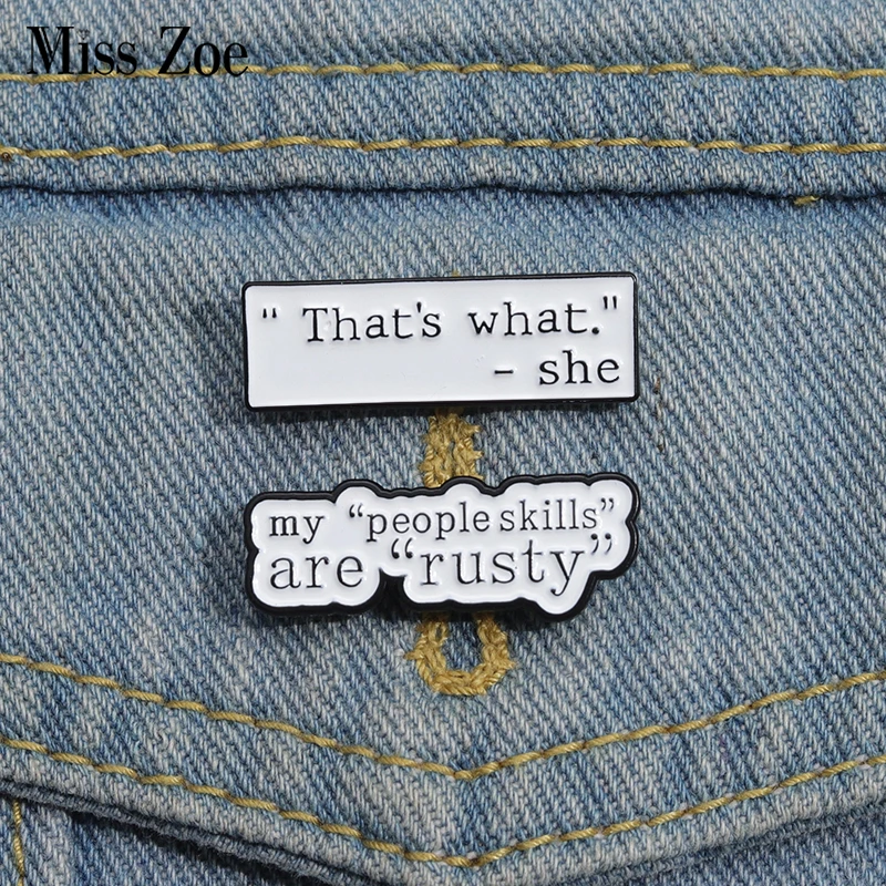 Chat Dialog Box Enamel Pins Custom That's What Brooches Lapel Badges Cartoon Funny Jewelry Gift for Kids Friends