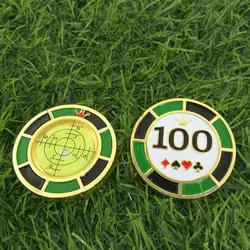 Golf Ball Marker Green Reader High Precision Double-Sided Golf Putting Level Meter Reading Aids Golf Training Accessories