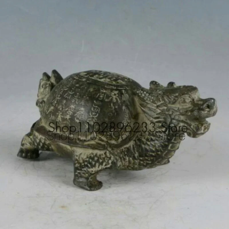 

Rare Chinese Bronze Handwork carved Dragon Turtle Statue