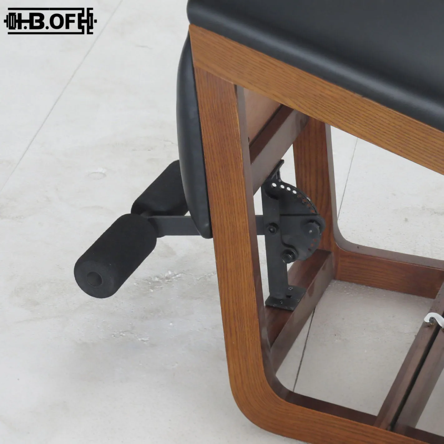 Pilates Multifunctional Folding Chair Indoor Private Training Equipment, White Wax Wood Abdominal Muscle Board view 5