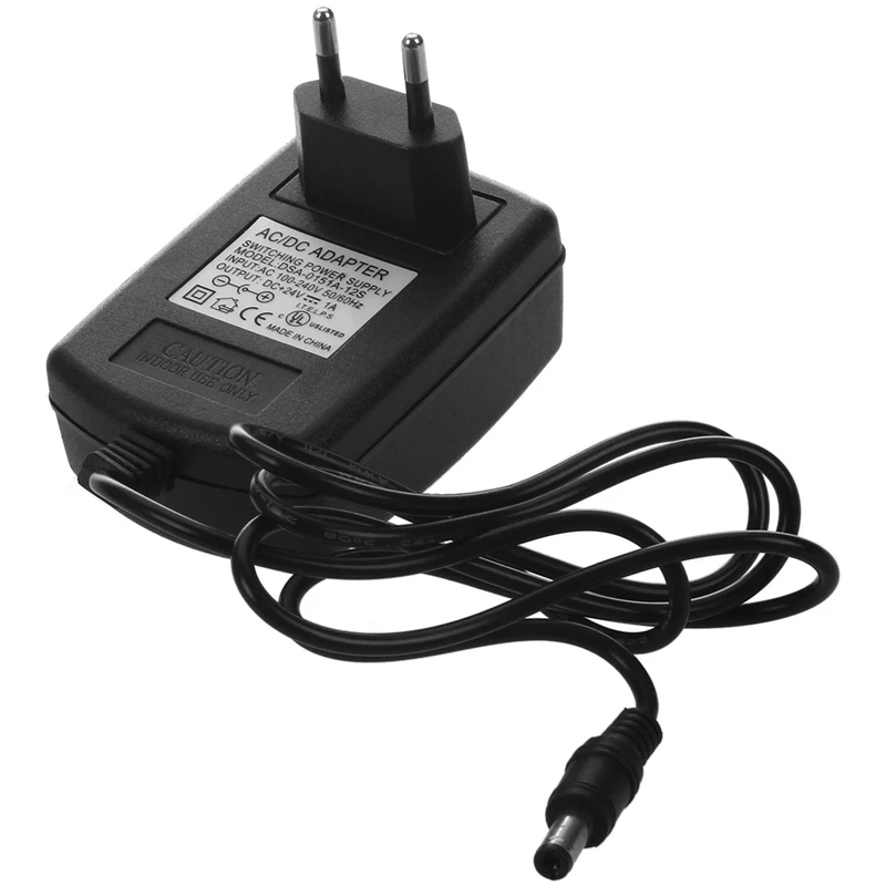 LEDストリップライト電源,Ccctvカメラ,電源アダプター,3x dc,24v,1a,2.1mm x 5.5mm, EU
