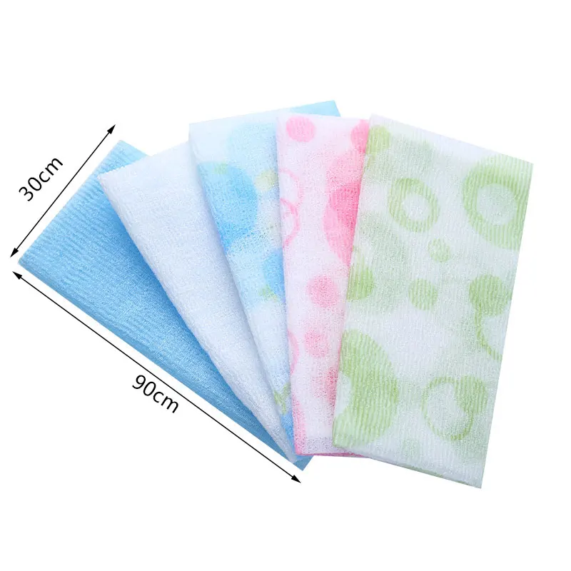 1PCS New Back Scrub Towel Sponges & Scrubbers Nylon Japanese Exfoliating Beauty Skin Bath Shower Wash Cloth Towel