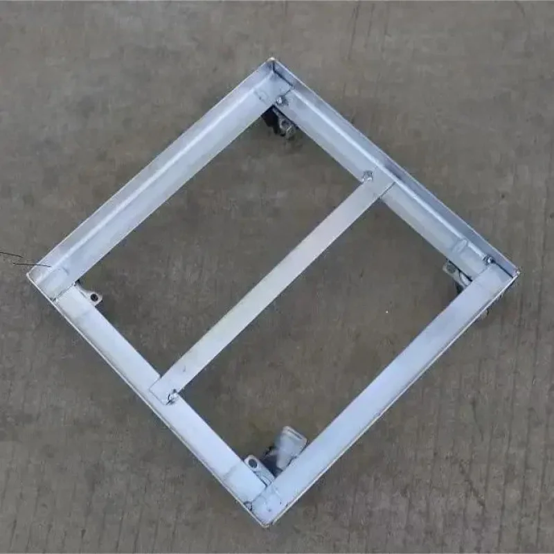 Custom made outdoor mobile freezer bottom tray universal wheel base