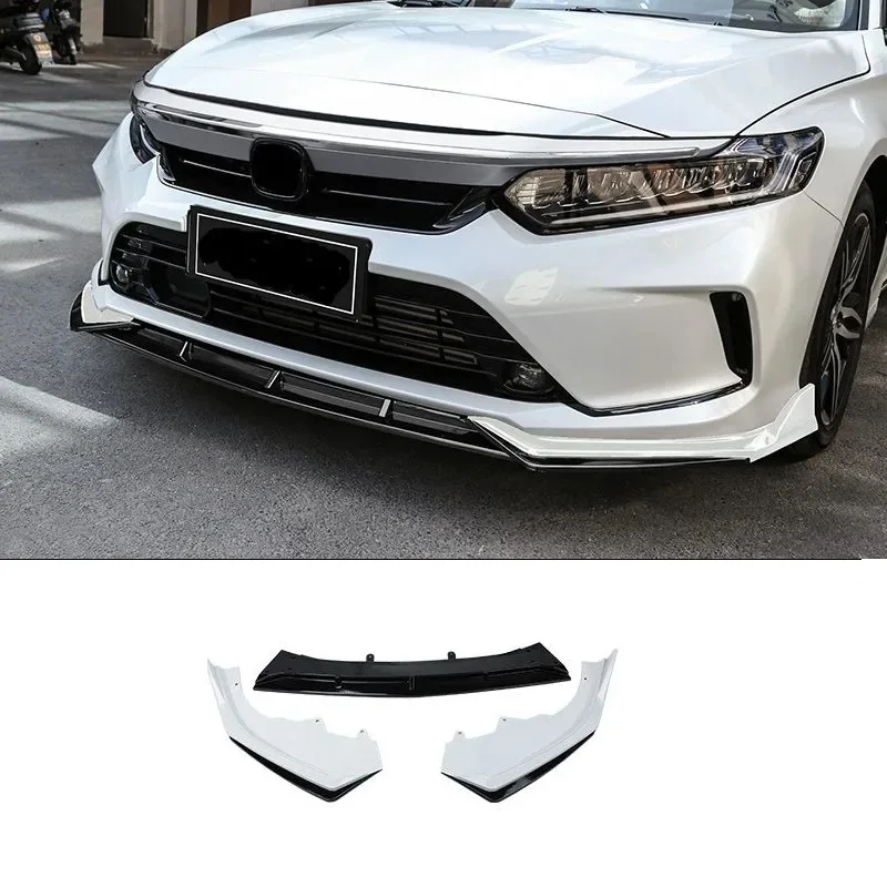 Glossy Look Front Bumper Spoiler Trim Lip Front Bumper Lip Carbon Fiber Look For Honda inspire 2022