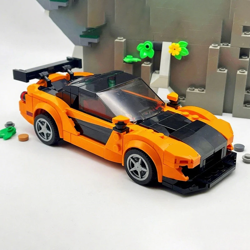 

275 шт. MOC Han's Zoomy RX-7 City Champion суперкар строительные блоки Рождественский подарок вдохновляет неограниченное количество креативных строительных наборов