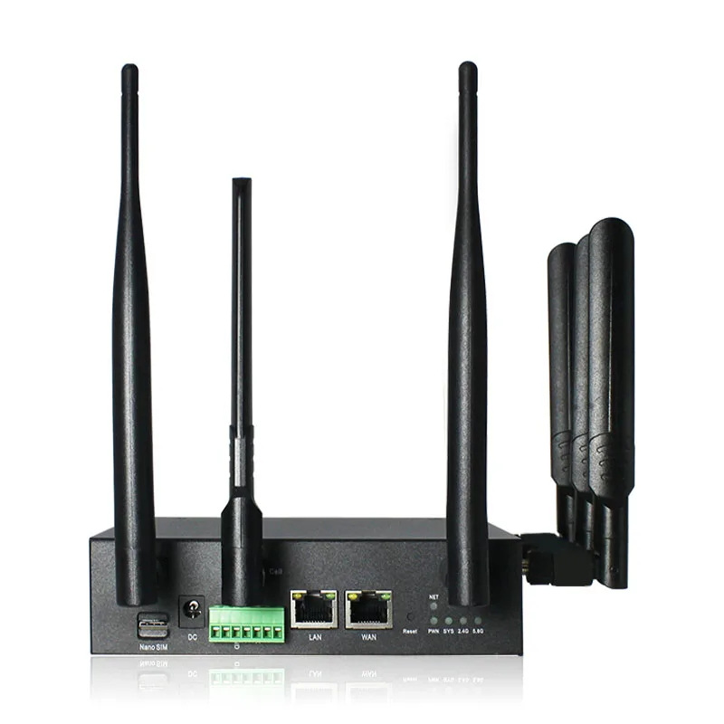Hot Selling ST Din-Rail Installation Industriar Gateway Usa N66 N77 Band 5G M.2 Router 5G Modem Adsl Industrial Wifi Mini 5G Rou
