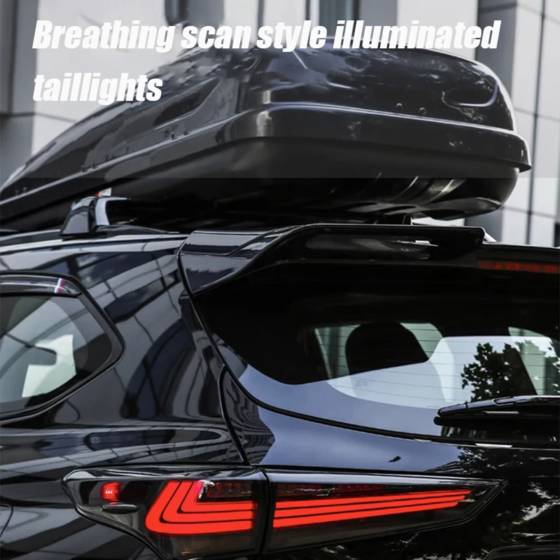 For Toyota Highlander U70 2020 2021 2022 2023 2024 Automobile modification LED flowing turn signal taillights