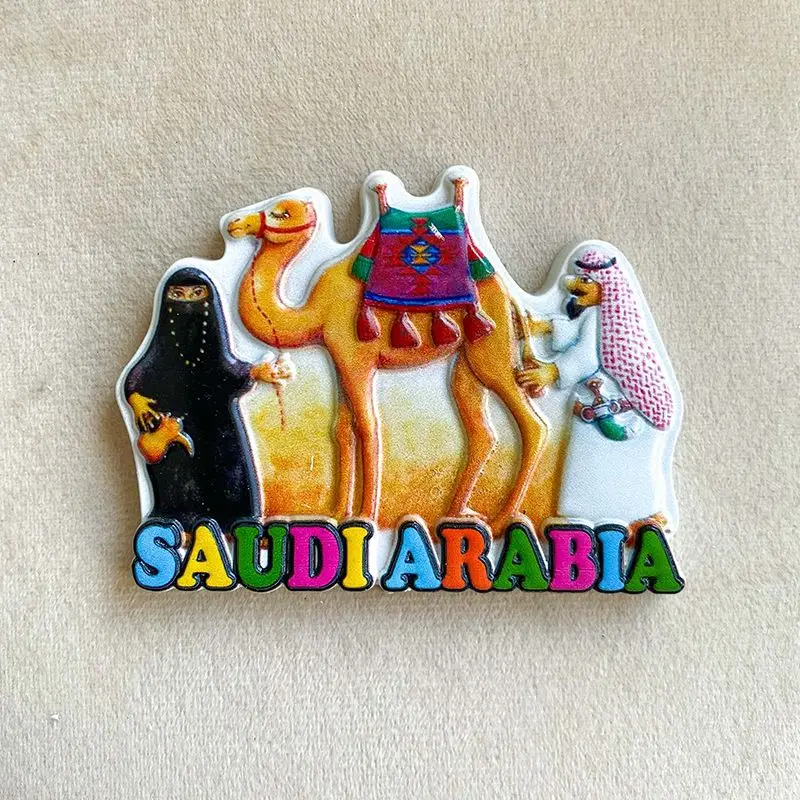 

Saudi Cultural and Creative Tourism Souvenirs Creative Humanistic Magnetic Refrigerator Magnets3d3D Camel Home Decor