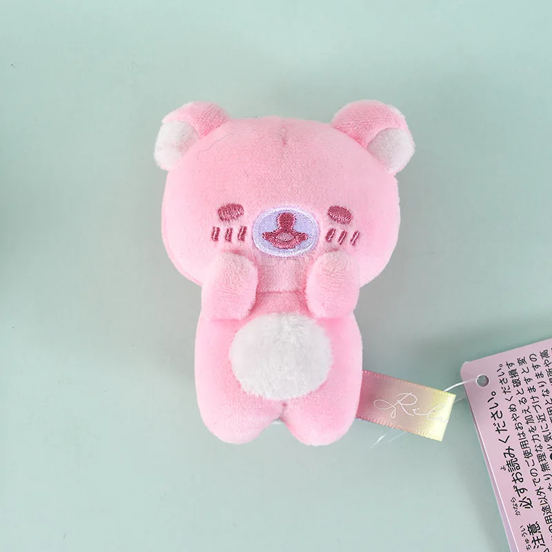 Kawaii Rilakkuma Regenbogen Plüsch Stofftiere Mini Rucksack Anhänger Cartoon Freunde Kreative Geburtstag Geschenk Schlüsselbund Zubehör