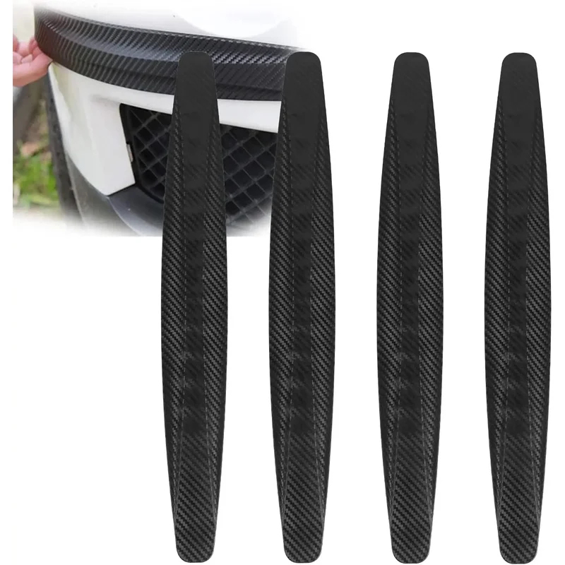 Auto Parts Rubber Anti-Collision Strip, Front & Rear Corner Bumper Protector Trim, Anti-Scratch