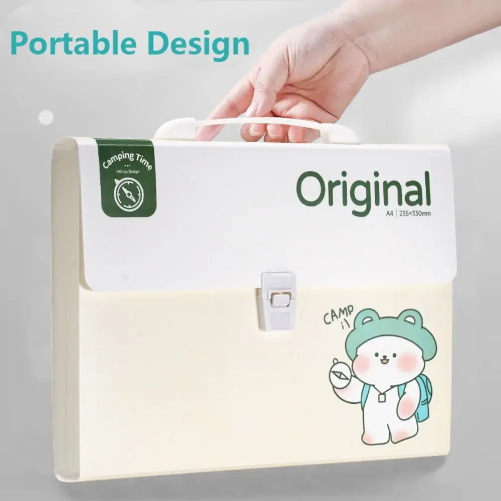 Carpeta de archivos A4 portátil, organizador de alta calidad, impermeable, 12 bolsillos, bolsa de documentos, almacenamiento clasificado, portafolio de PP, estudiante