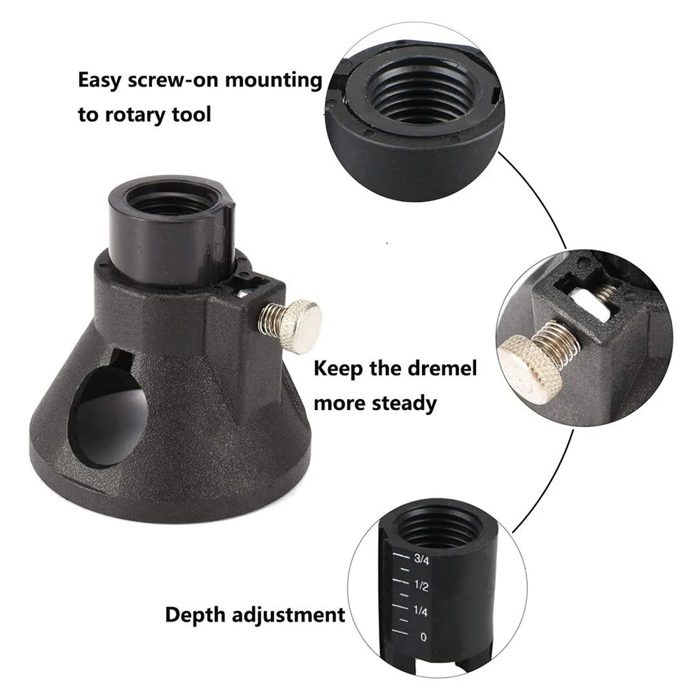 11 Pcs Multipurpose Cutting Guide Kit Shank HSS Routing Router Bits and 4Pcs Twist Drill Bit for Rotary Tools
