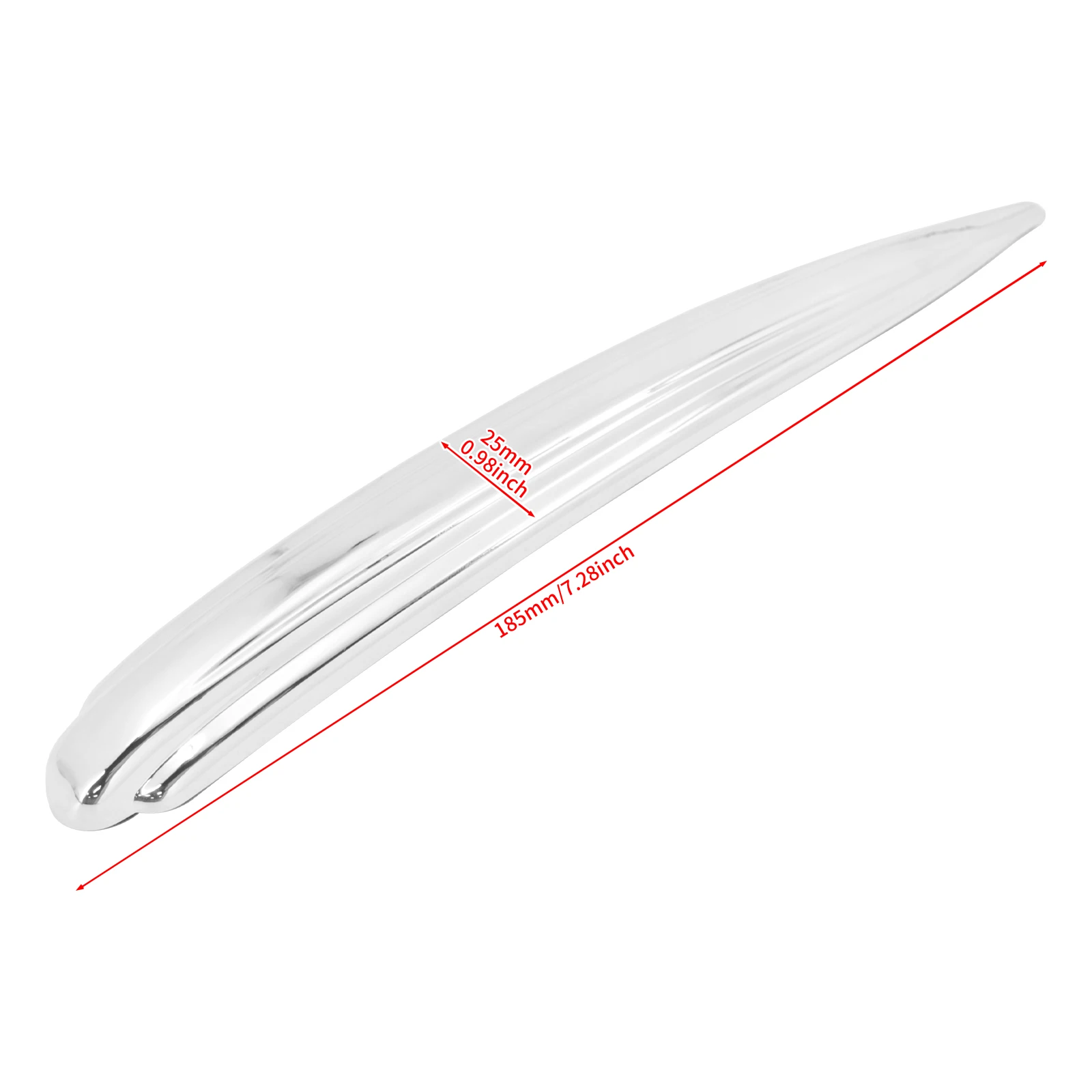 Motorcycle Chrome Front Fender Trim ABS Plastic For Harley Touring Trike 1984-2023 Softail FL Slim Heritage 1986-2023 FLD 12-16